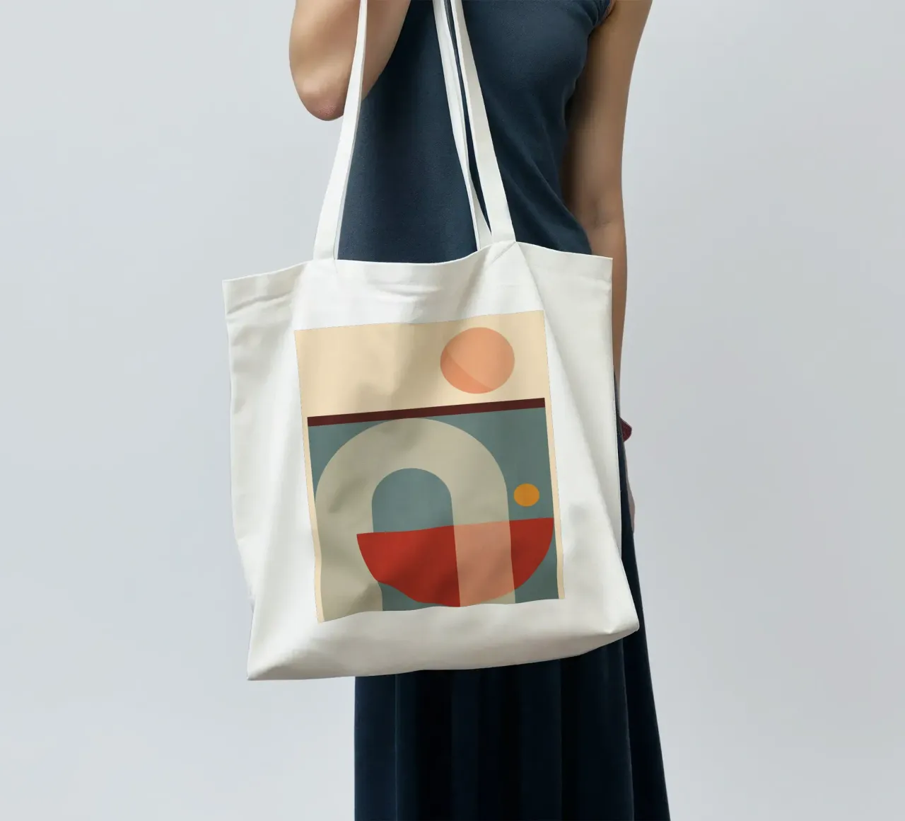 Forme geometriche astratte 43 borsa in juta da Gaite