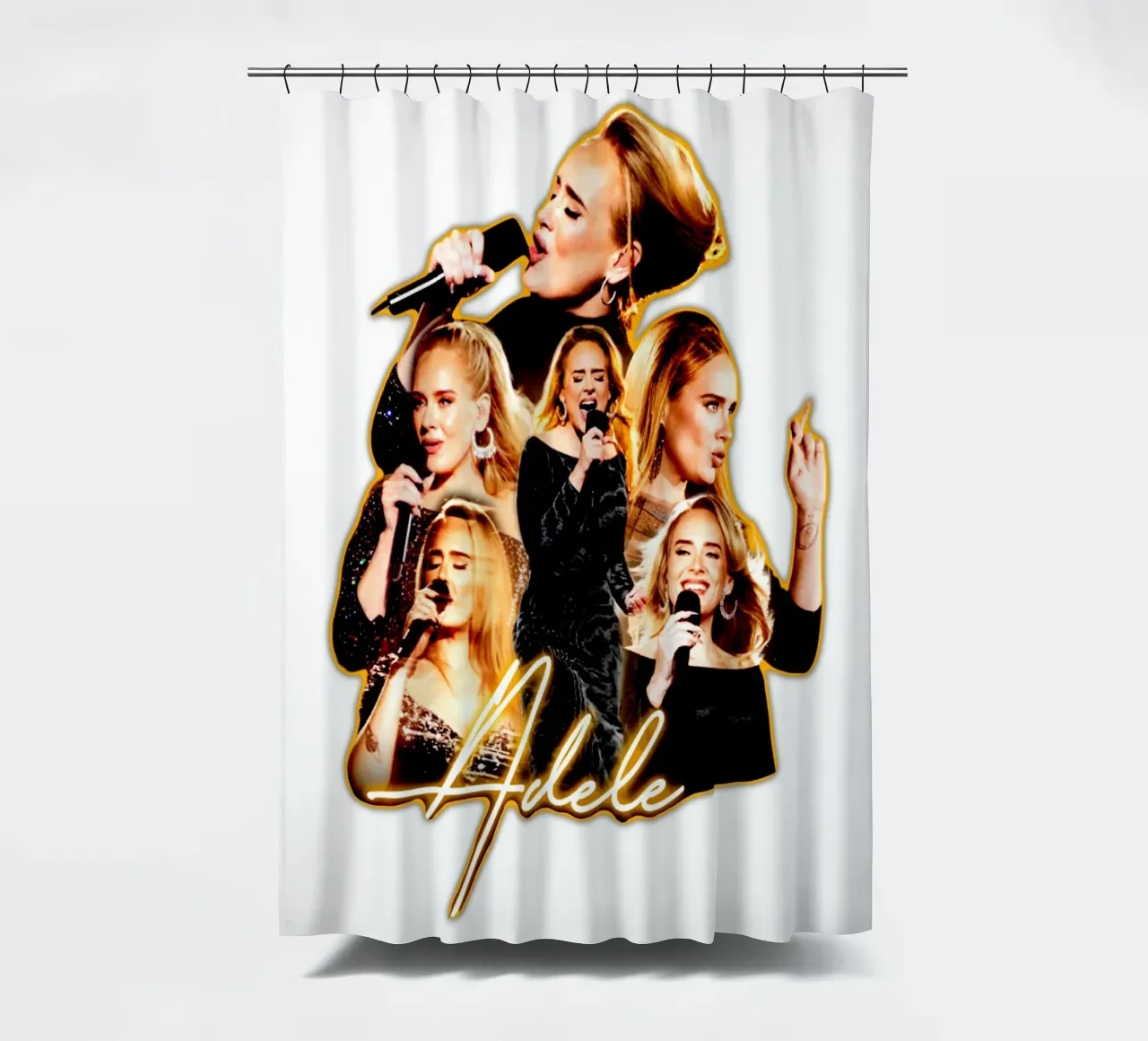 Skyfall - Adele shower curtain by Tara Bergener