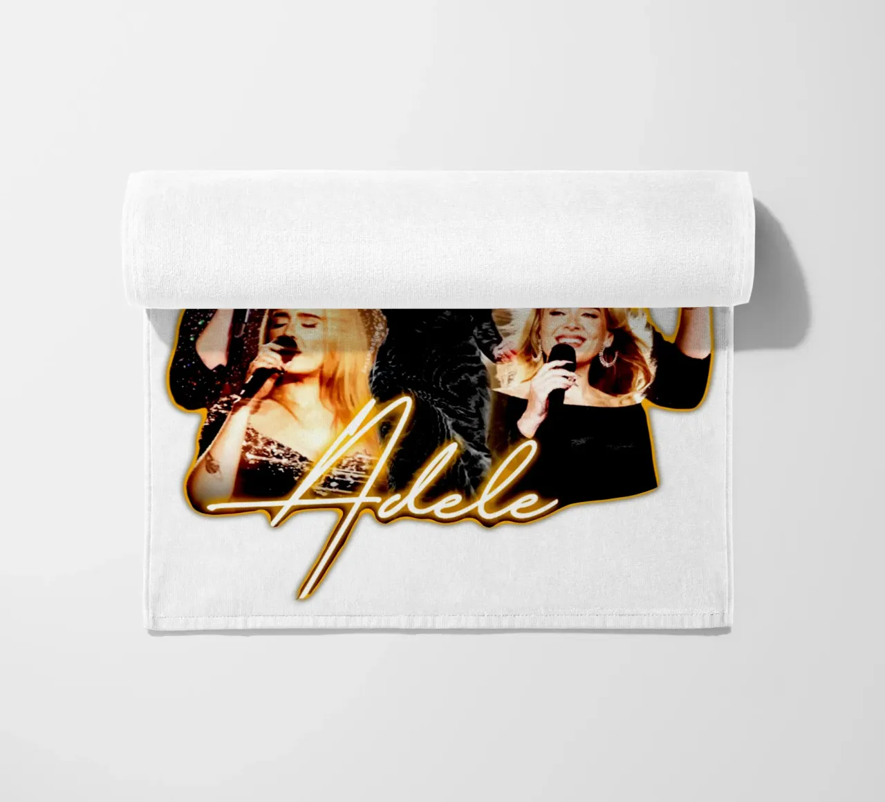 Skyfall - Adele beach towel by Tara Bergener