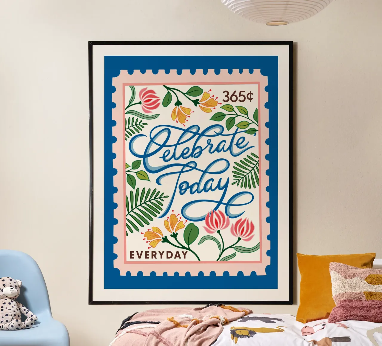 Celebrare oggi - raccolta di 365 giorni poster con telaio in plastica da easternspringco