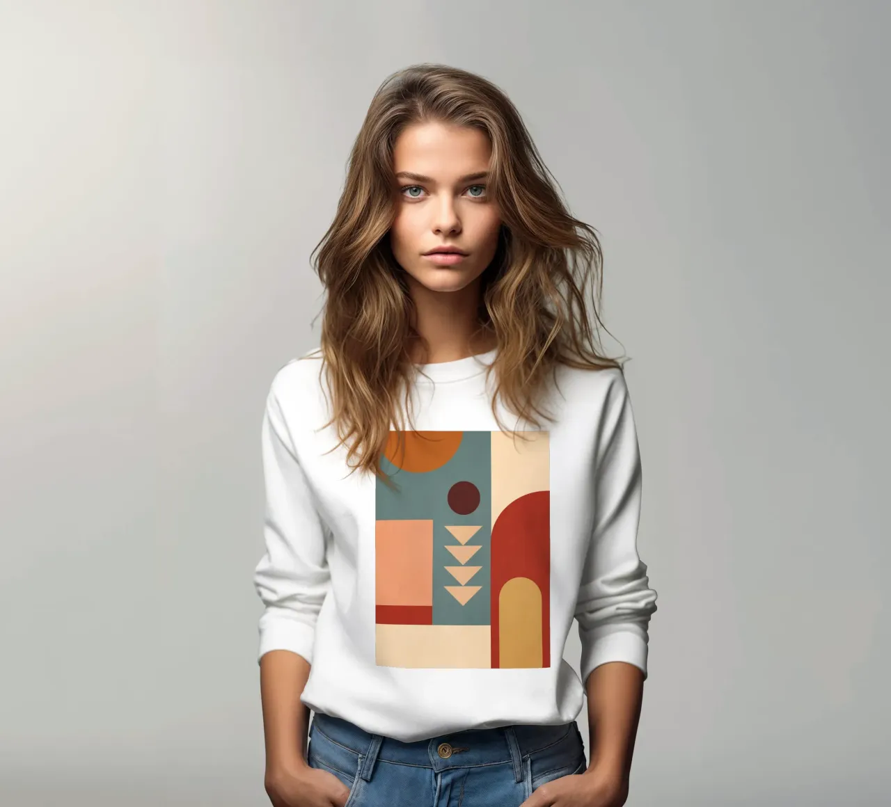 Forme geometriche astratte 45 felpa da Gaite