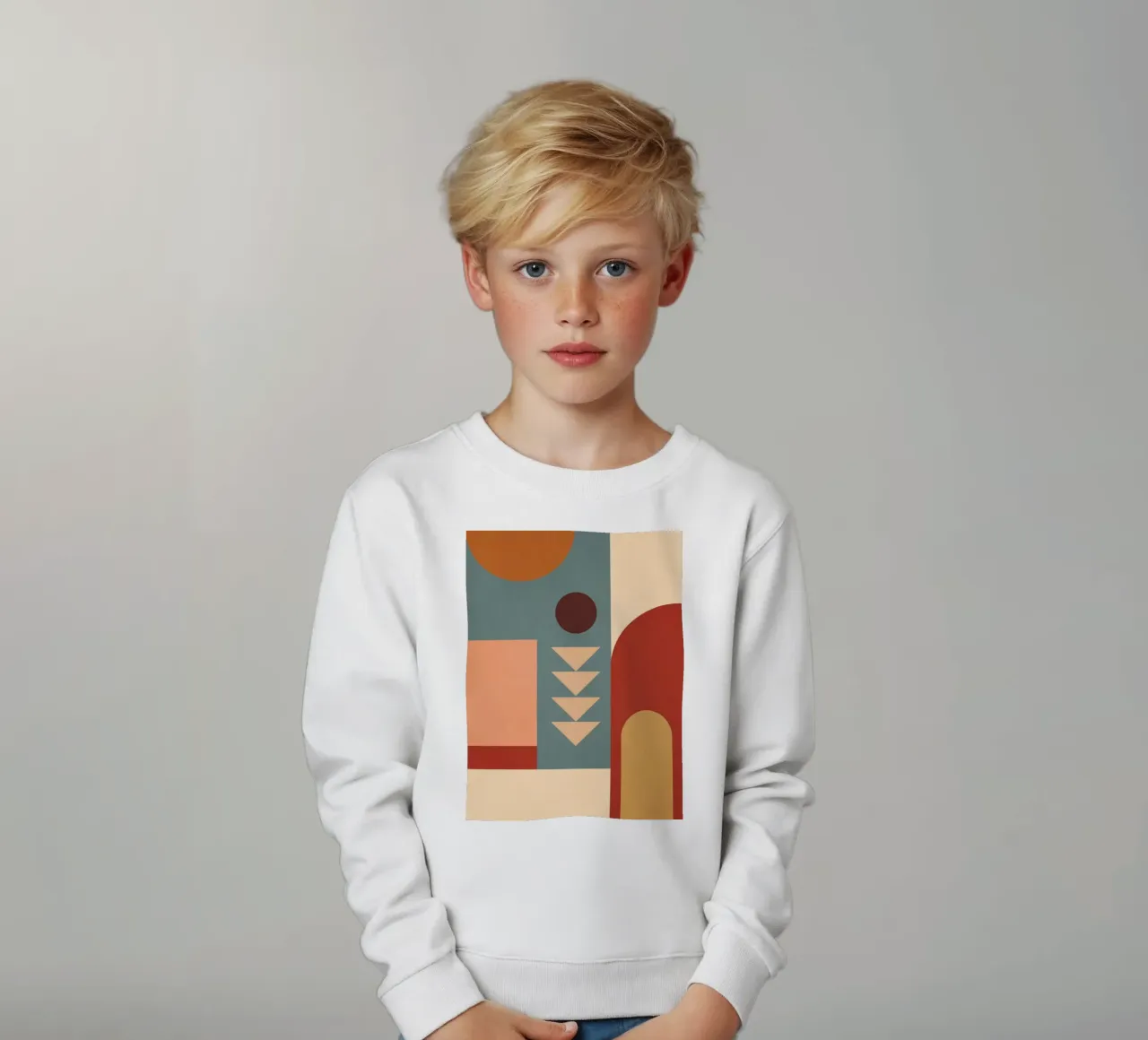 Forme geometriche astratte 45 felpa bambino da Gaite