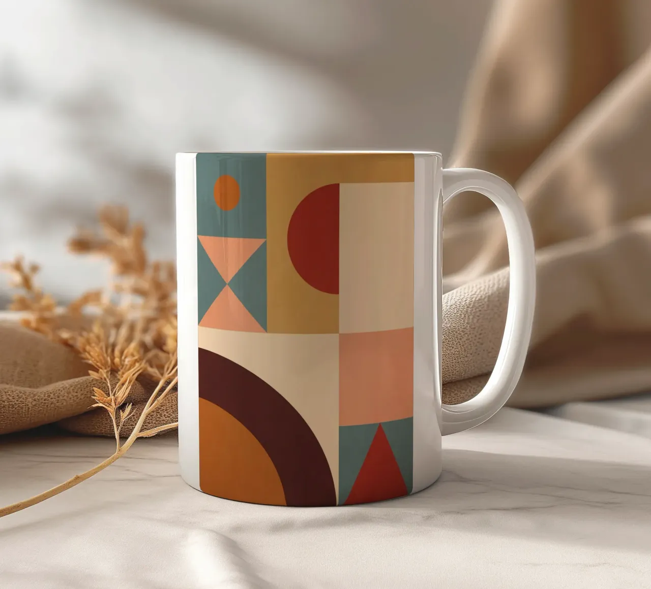 Forme geometriche astratte 46 tazza in ceramica da Gaite