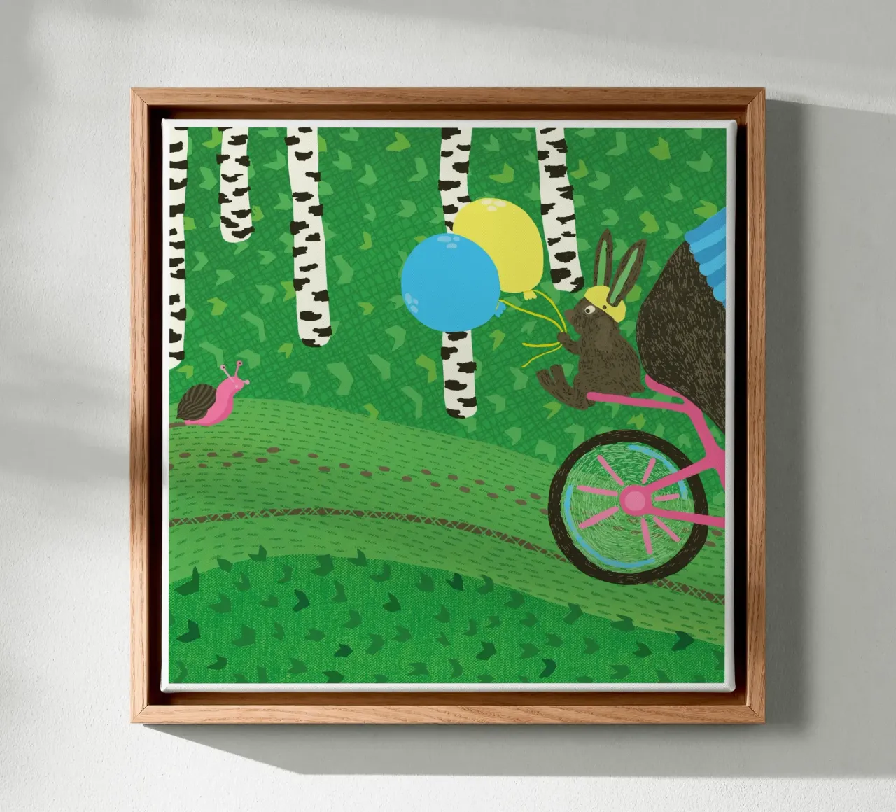 Zo langzaam als een slak canvas met Baklijst van Lidia Blomgren