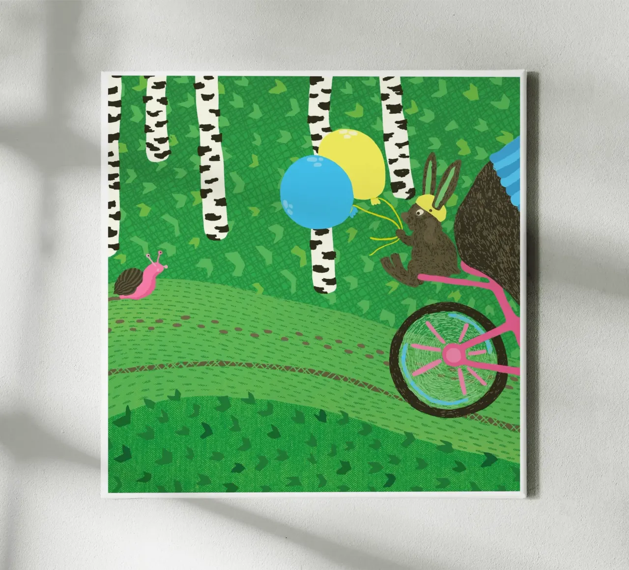 Zo langzaam als een slak canvas met Baklijst van Lidia Blomgren