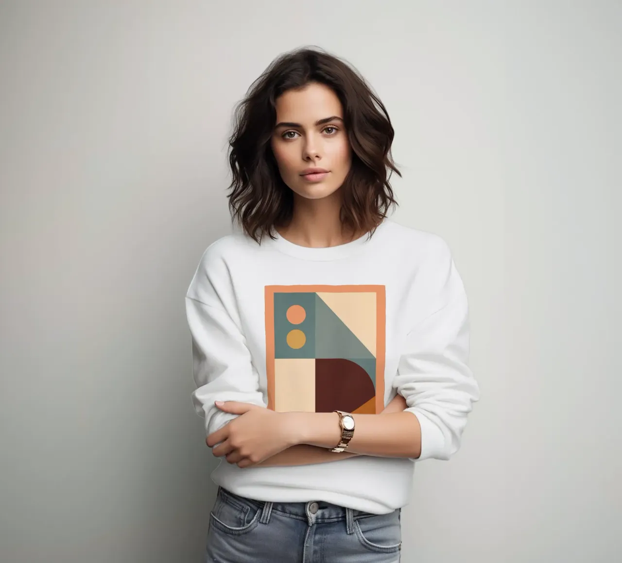 Forme geometriche astratte 47 felpa da Gaite