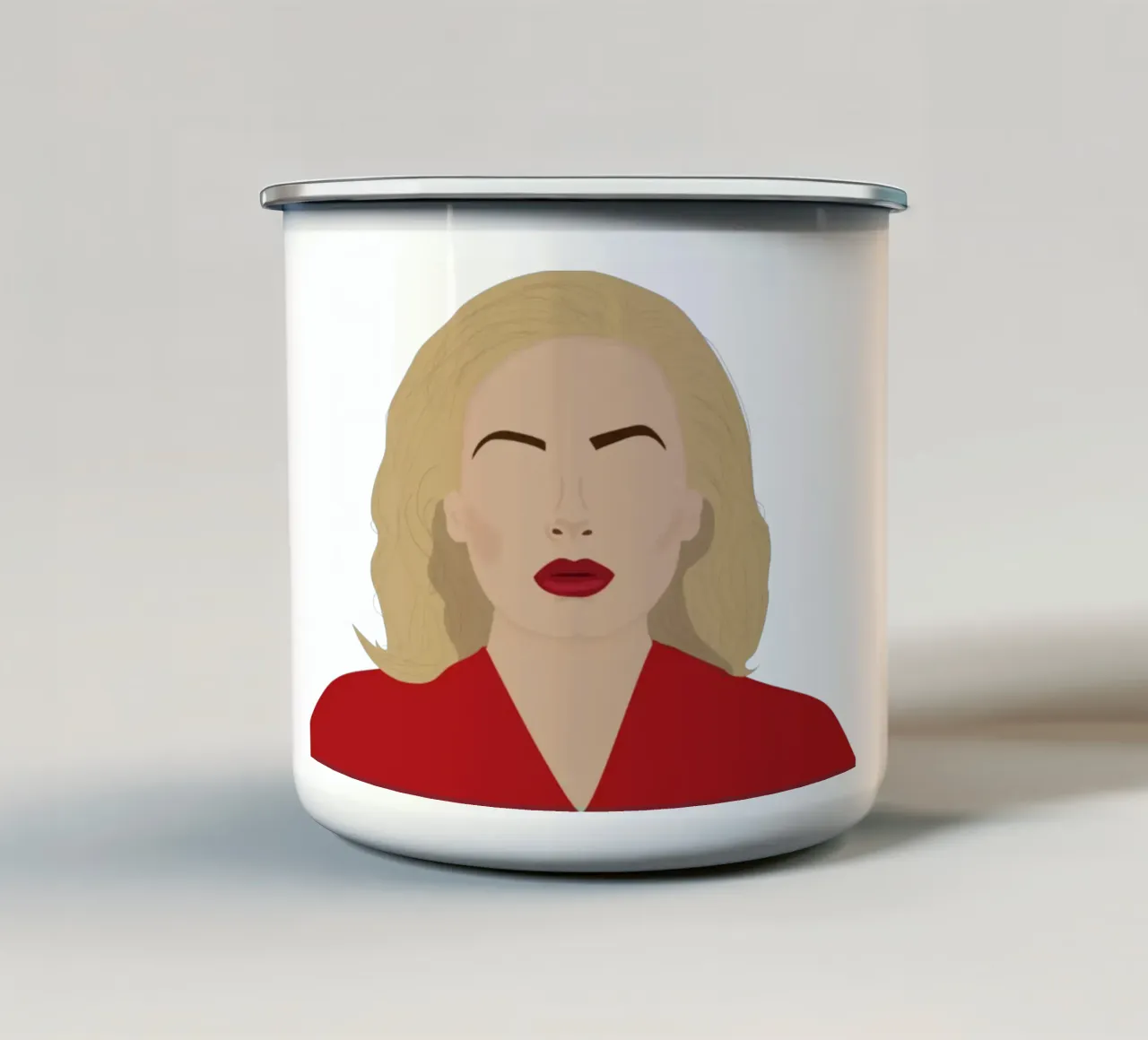 Hello - Adele taza de esmalte de Tara Bergener