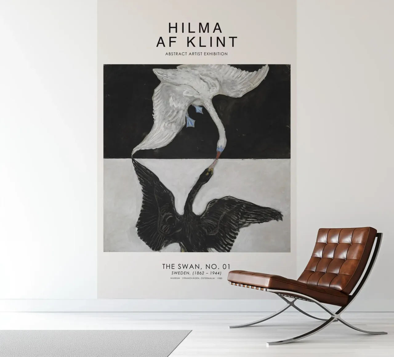 Hilma AF Klint - Cisne nº 1 papel para pared de Old Masters