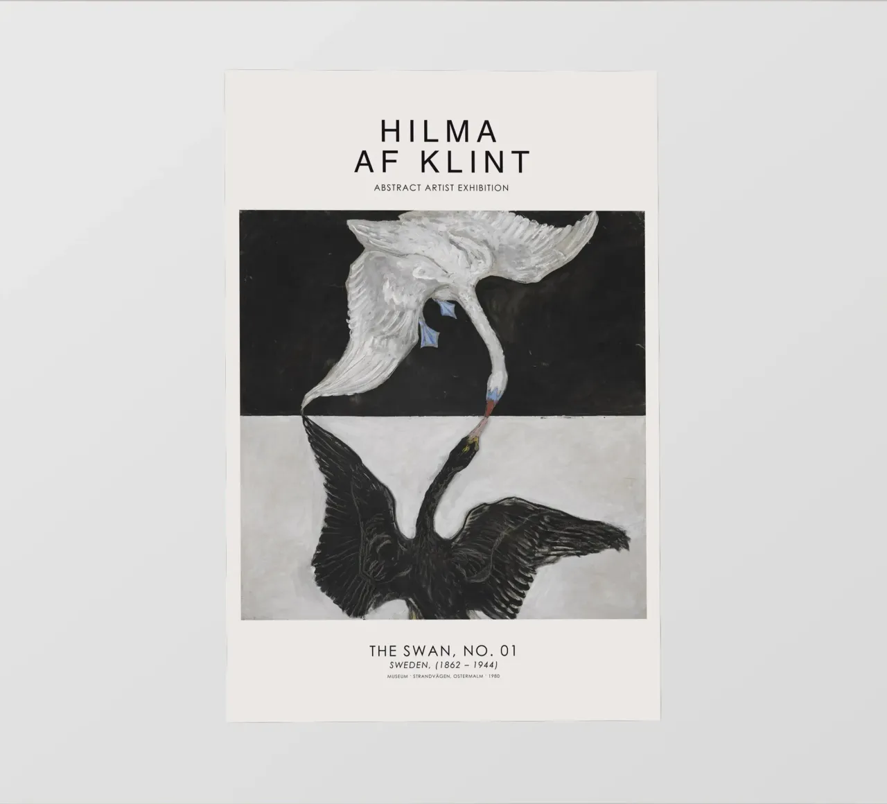 Hilma AF Klint - Cisne nº 1 papel para pared de Old Masters