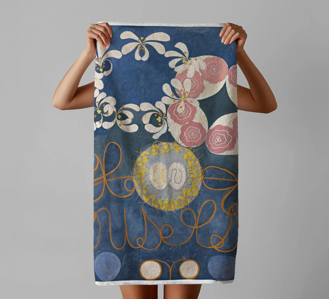 Hilma AF Klint - I dieci più grandi n. 1 dell'infanzia asciugamano da bagno da Old Masters