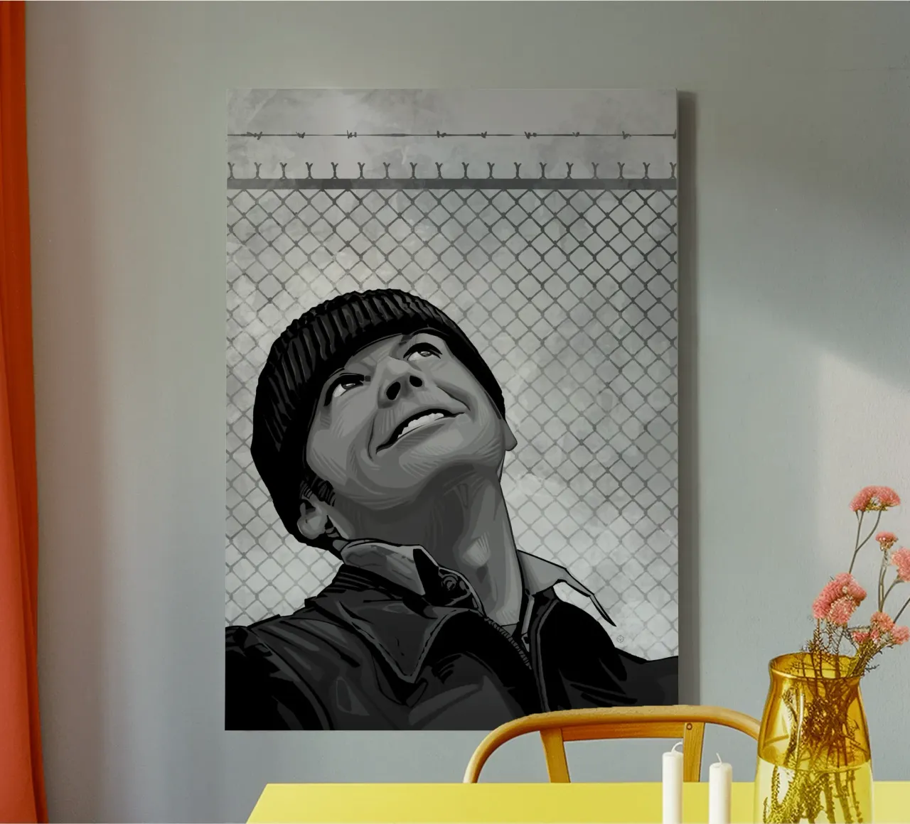 One Flew canvas met Baklijst van nabakumov