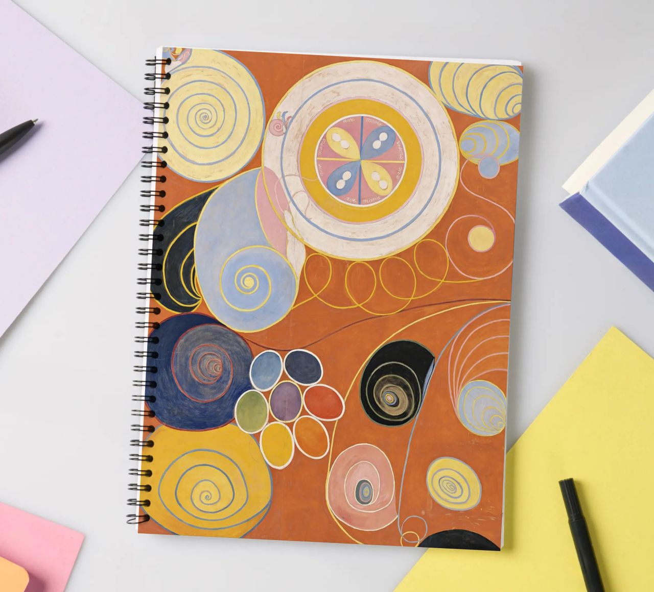 Hilma AF Klint - The ten largest No. 3 Childhood spiral notebook by Old Masters