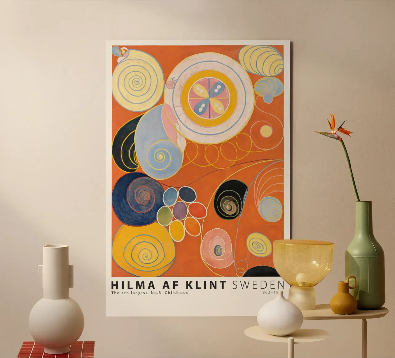 Hilma AF Klint - I dieci più grandi n. 3 Infanzia alluminio dibond da Old Masters