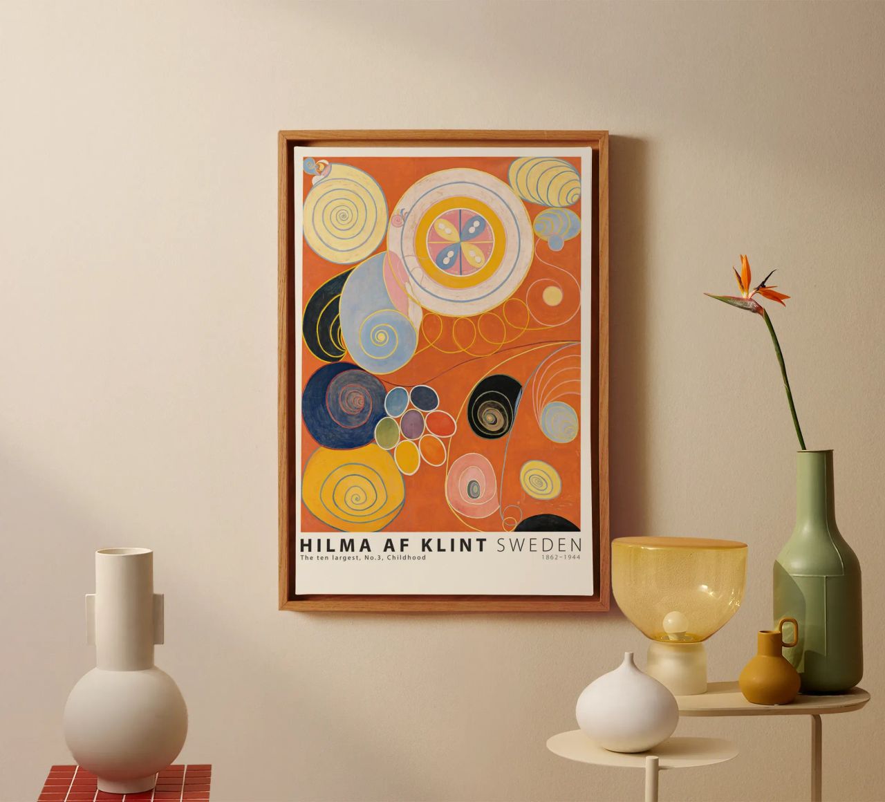 Hilma AF Klint - The ten largest No. 3 Childhood canvas by Old Masters