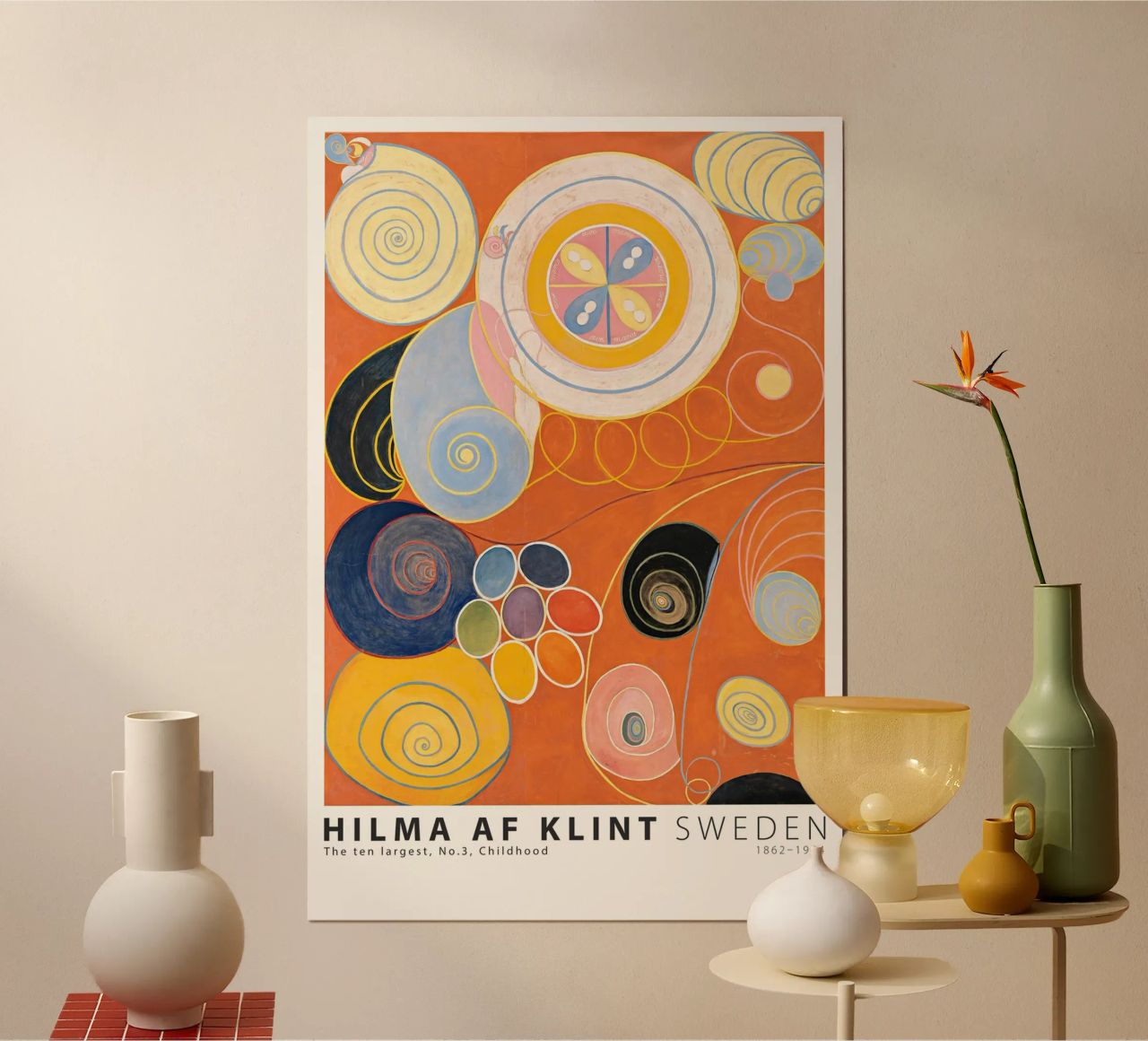 Hilma AF Klint - The ten largest No. 3 Childhood poster by Old Masters
