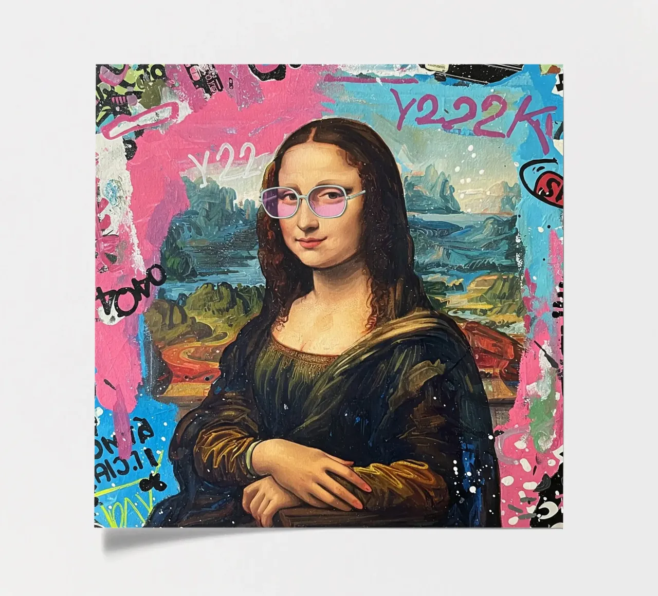 🎨✨ Monna Lisa Remix: Festeggia l'anno 2000 con i collage✨🎨🎨 foglio adesivo da Eni Brandon
