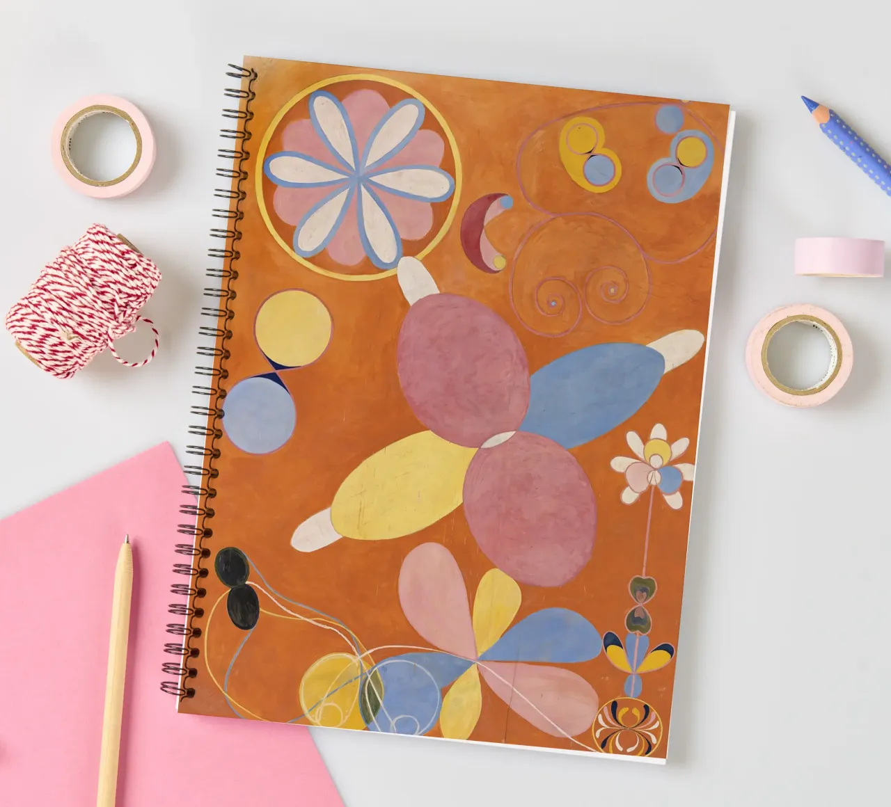 Hilma AF Klint - The ten largest No. 4 Childhood spiral notebook by Old Masters