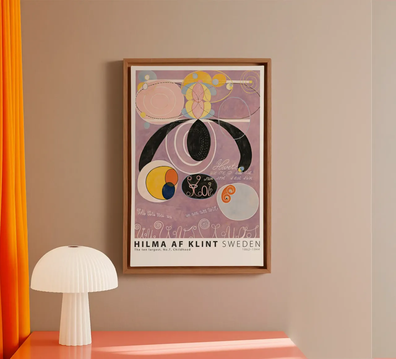 Hilma AF Klint - I dieci più grandi n. 7 Infanzia tela con Cornice a cassetta da Old Masters