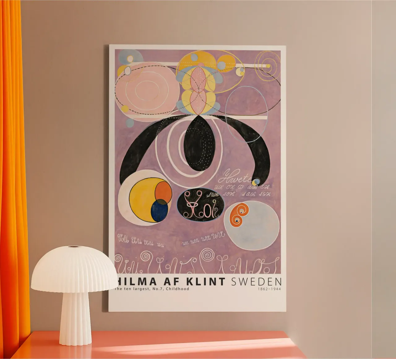 Hilma AF Klint - I dieci più grandi n. 7 Infanzia tela con Cornice a cassetta da Old Masters