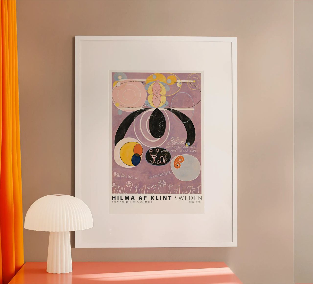 Hilma AF Klint - The ten largest No. 7 Childhood poster by Old Masters