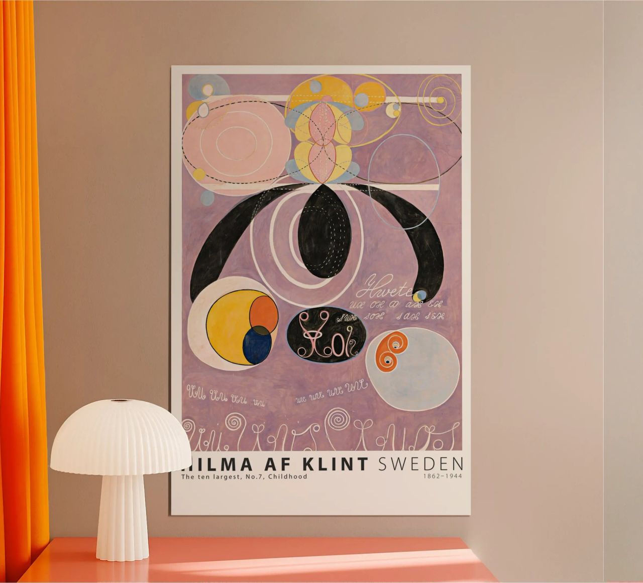 Hilma AF Klint - The ten largest No. 7 Childhood poster by Old Masters