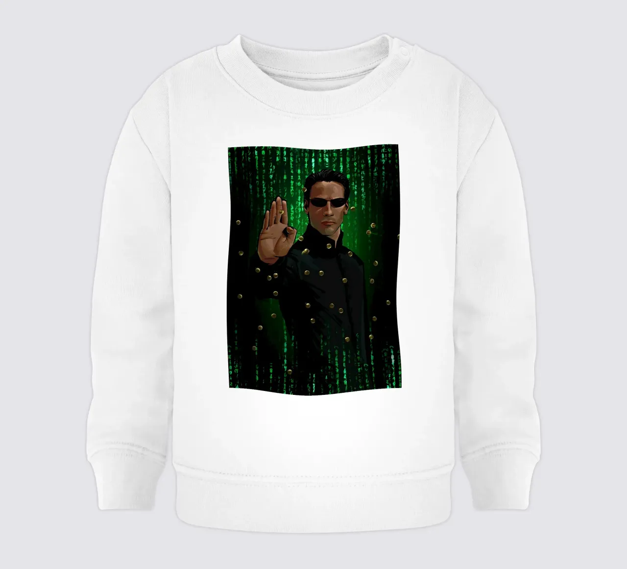 Neo The One baby sweatshirt van nabakumov