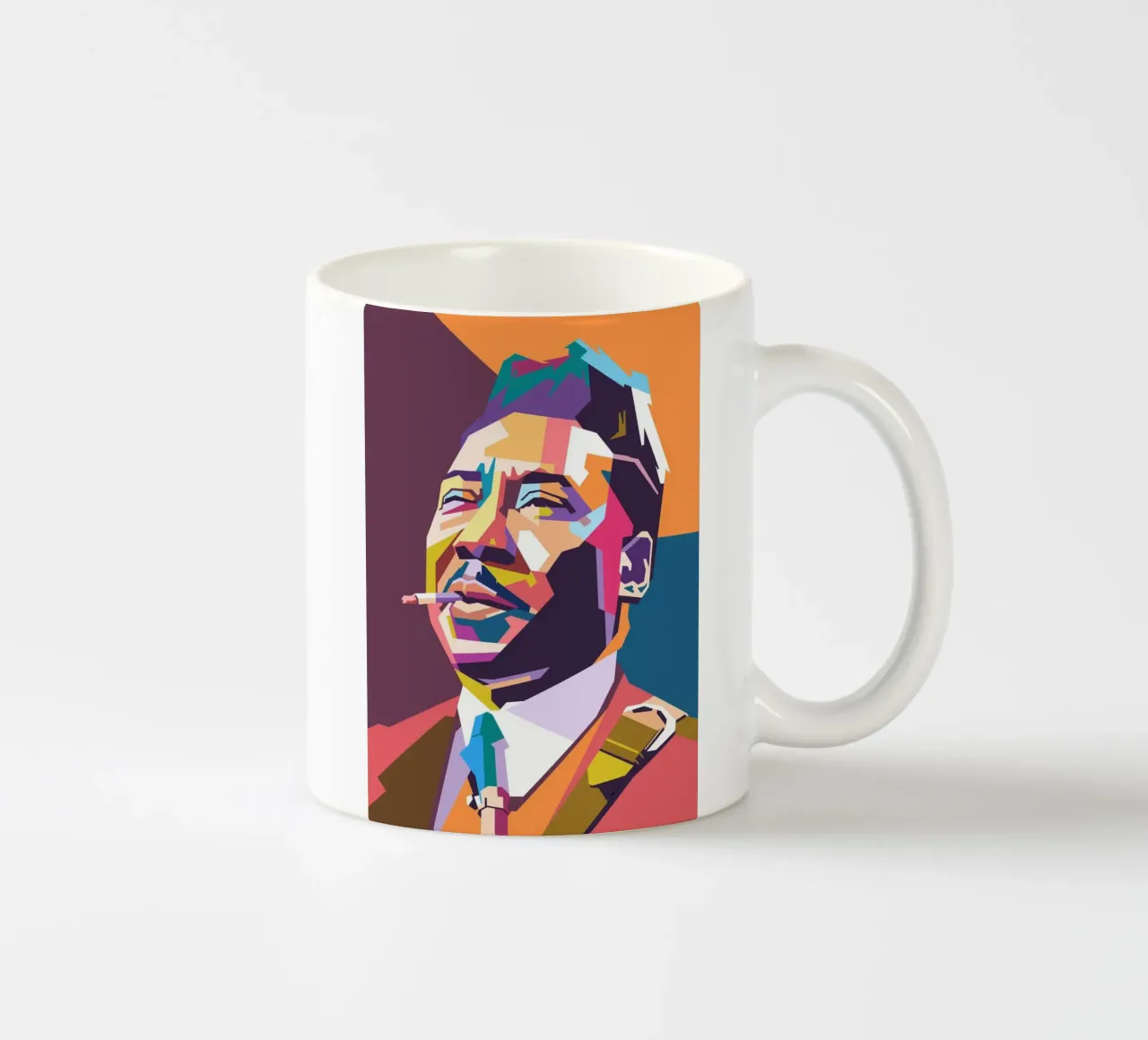 Ritratto pop art di Mudy Waters tazza in ceramica da Hantamrata
