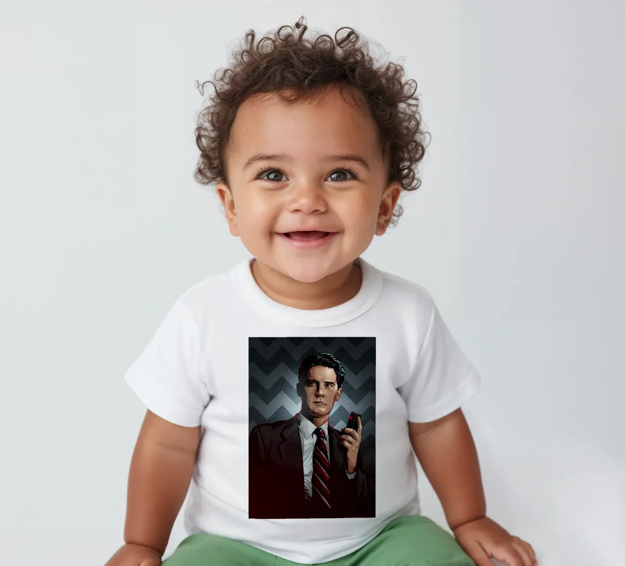 Damn Good Coffee baby t-shirt by nabakumov