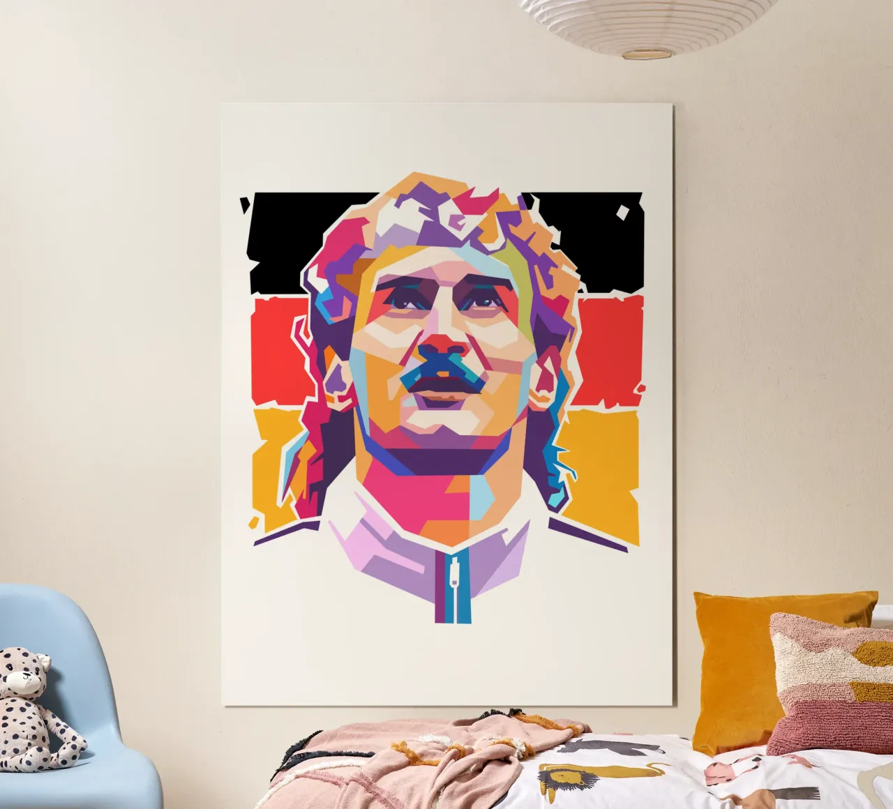 Ritratto pop art di Rudy Voler carta hahnemühle da Hantamrata
