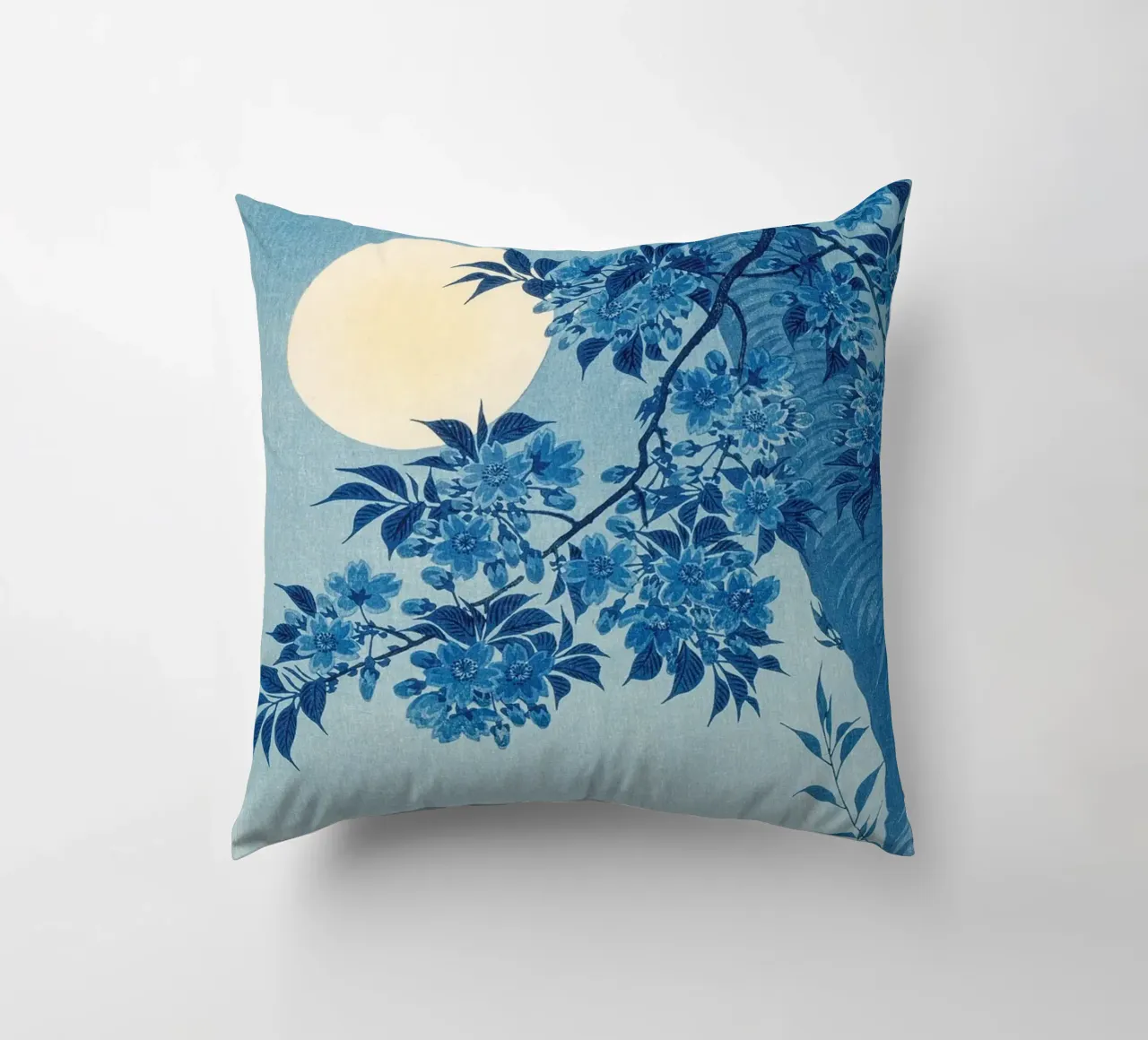 Ohara Koson - Ciliegio in fiore in una notte di luna cuscino da Old Masters