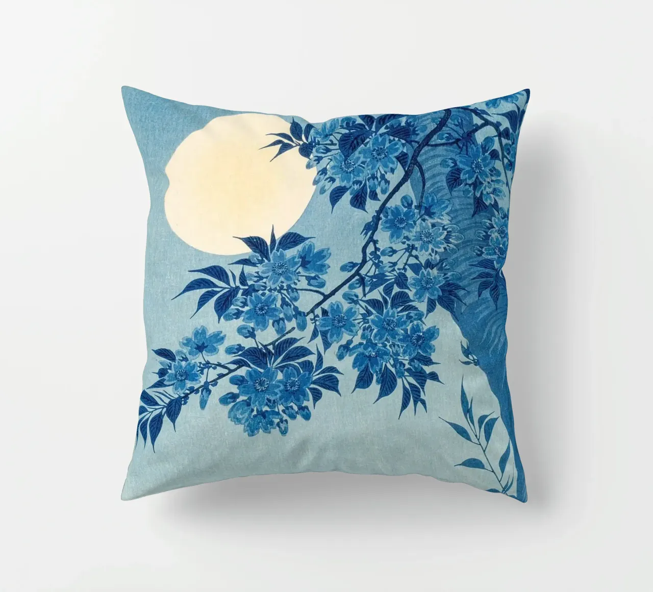 Ohara Koson - Ciliegio in fiore in una notte di luna cuscino da Old Masters