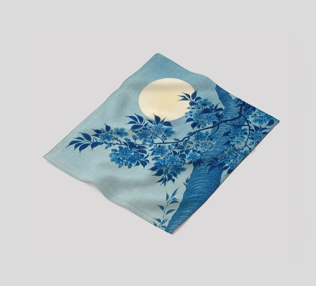 Ohara Koson - Ciliegio in fiore in una notte di luna coperta in pile da Old Masters