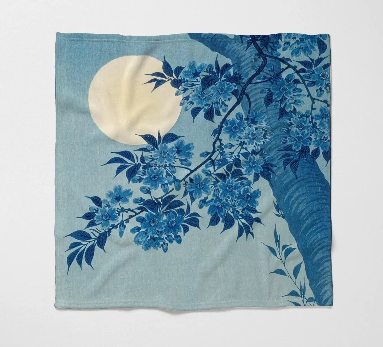 Ohara Koson - Ciliegio in fiore in una notte di luna coperta in pile da Old Masters