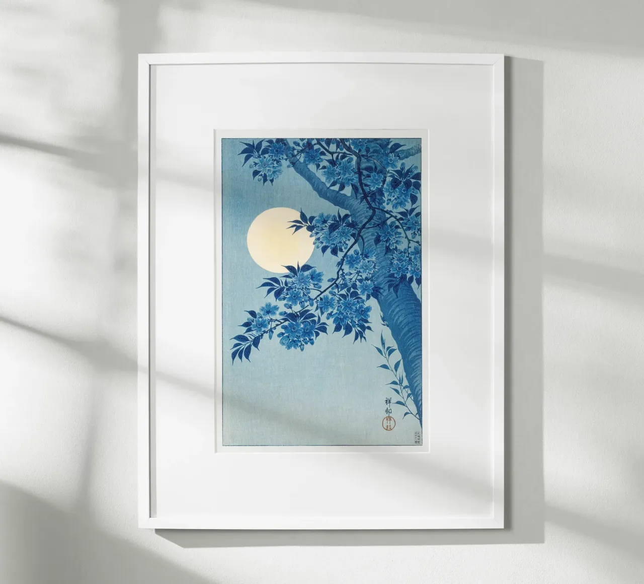 Ohara Koson - Ciliegio in fiore in una notte di luna poster da Old Masters