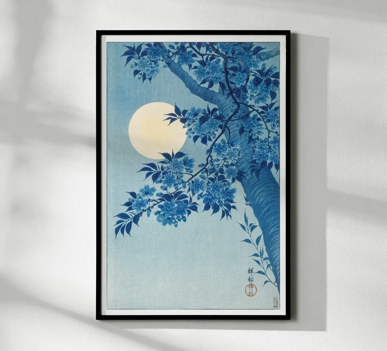 Ohara Koson - Ciliegio in fiore in una notte di luna poster da Old Masters
