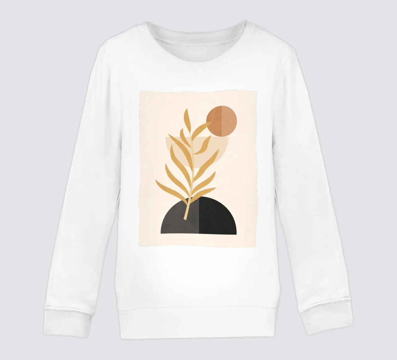 Abstract Minimal Plant 022 kids sweatshirt by ThingDesign