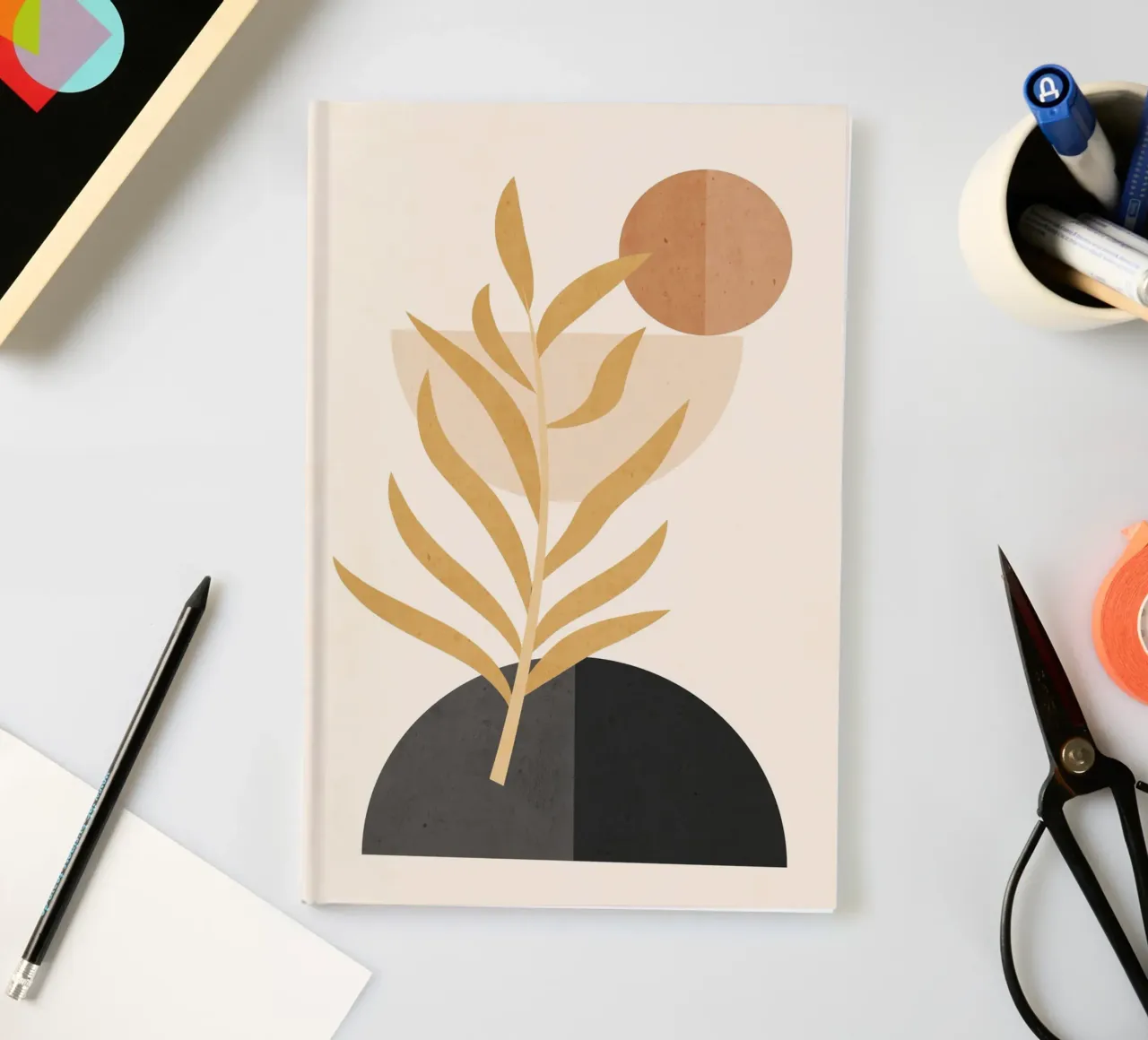 Abstract Minimal Plant 022 notebook by ThingDesign
