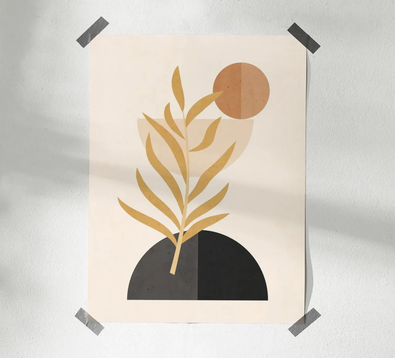 Pianta astratta minimale 022 carta hahnemühle da ThingDesign