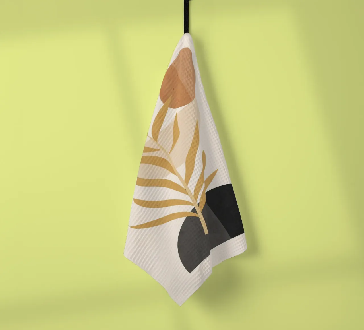 Abstract Minimal Plant 022 tea towel by ThingDesign