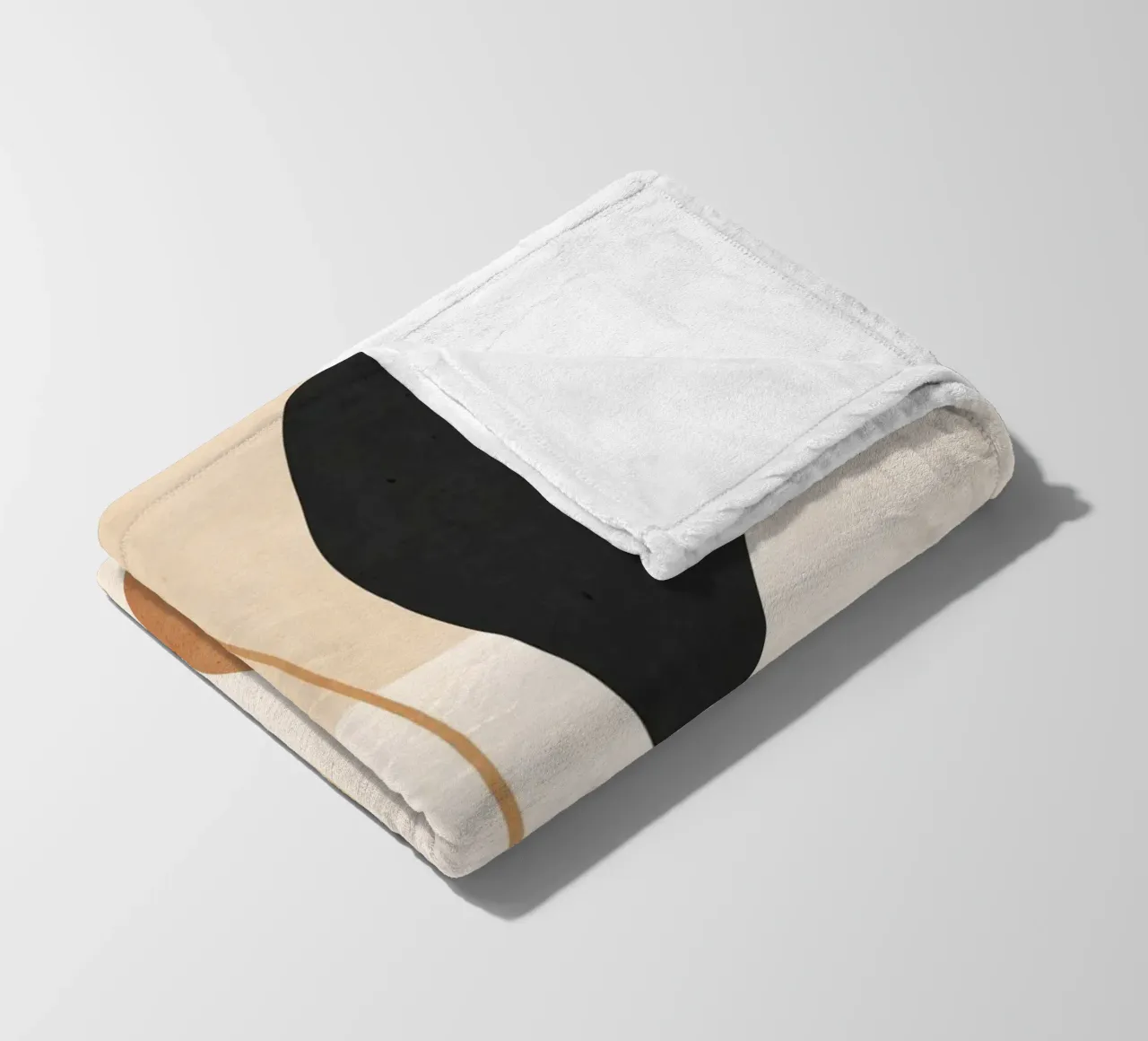 Forme d'arte astratta 022 coperta in pile da ThingDesign