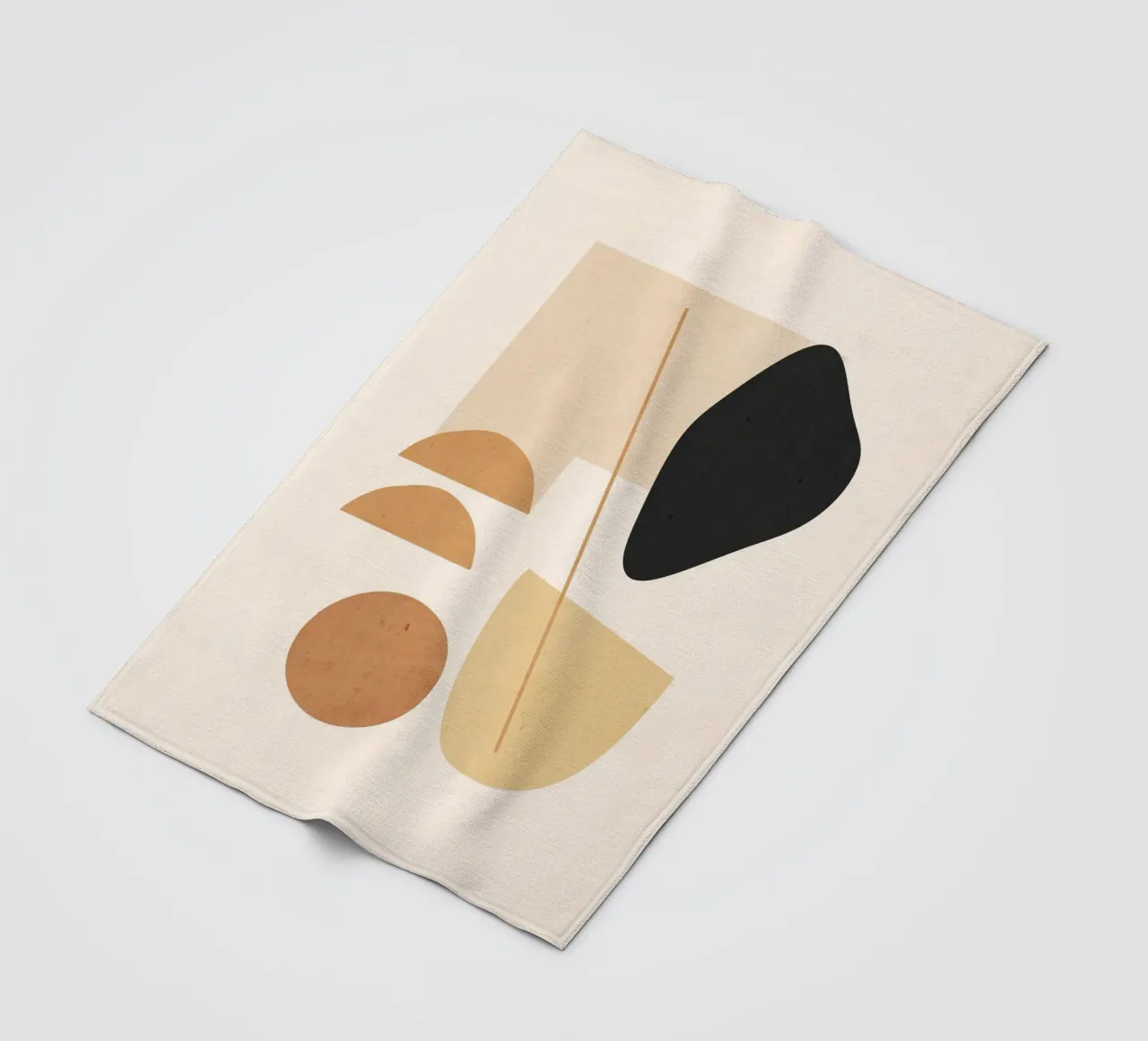 Forme d'arte astratta 022 coperta in pile da ThingDesign