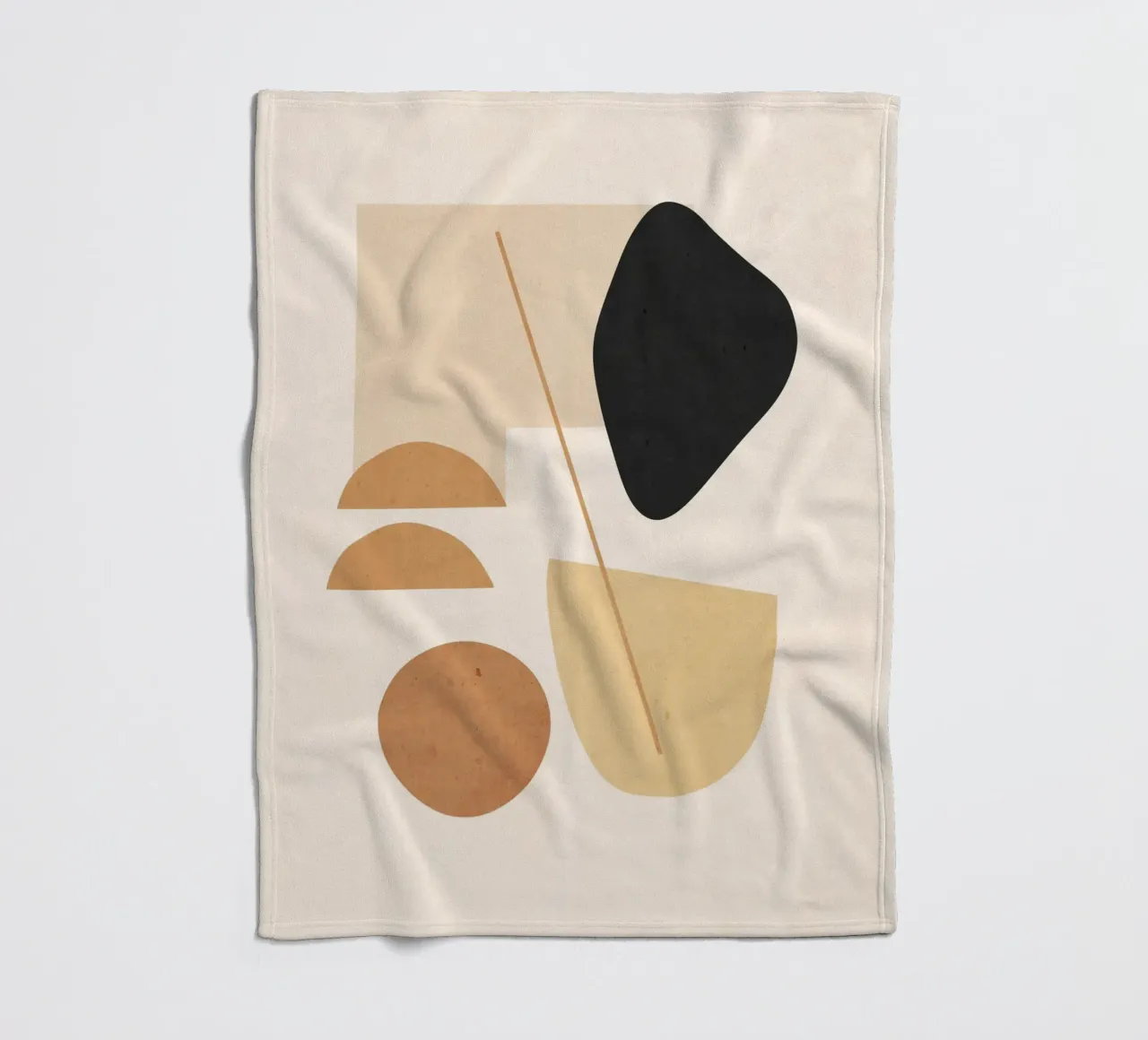 Forme d'arte astratta 022 coperta in pile da ThingDesign