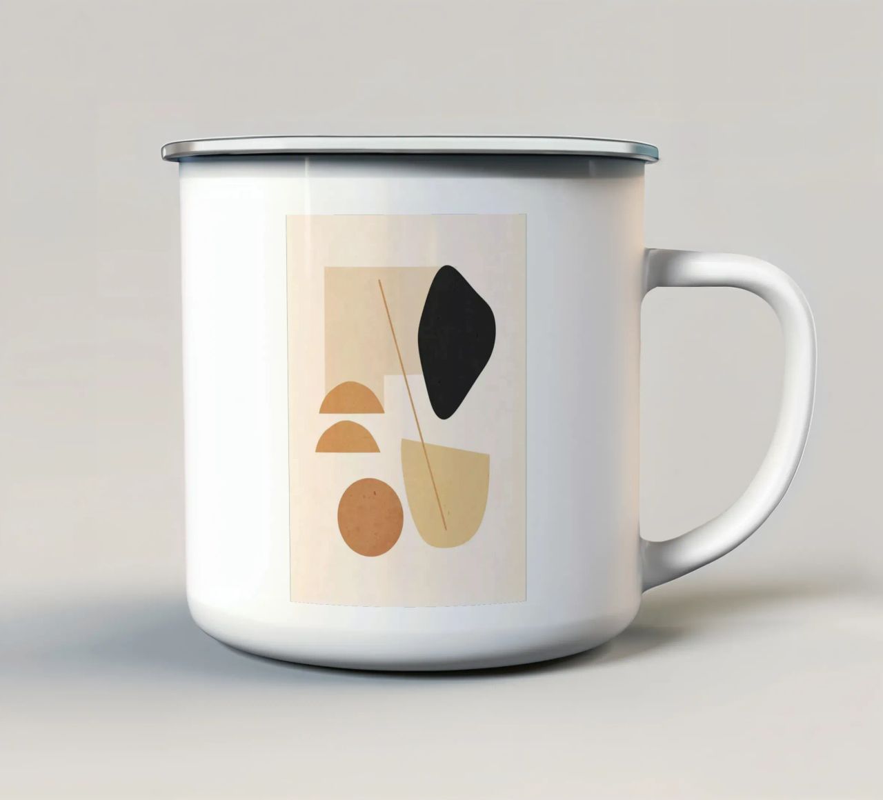 Forme d'arte astratta 022 tazza in smalto da ThingDesign