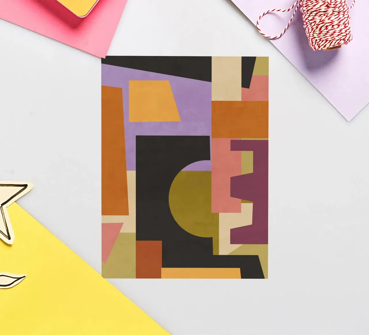Modern Abstract Art 79 sticker by ThingDesign