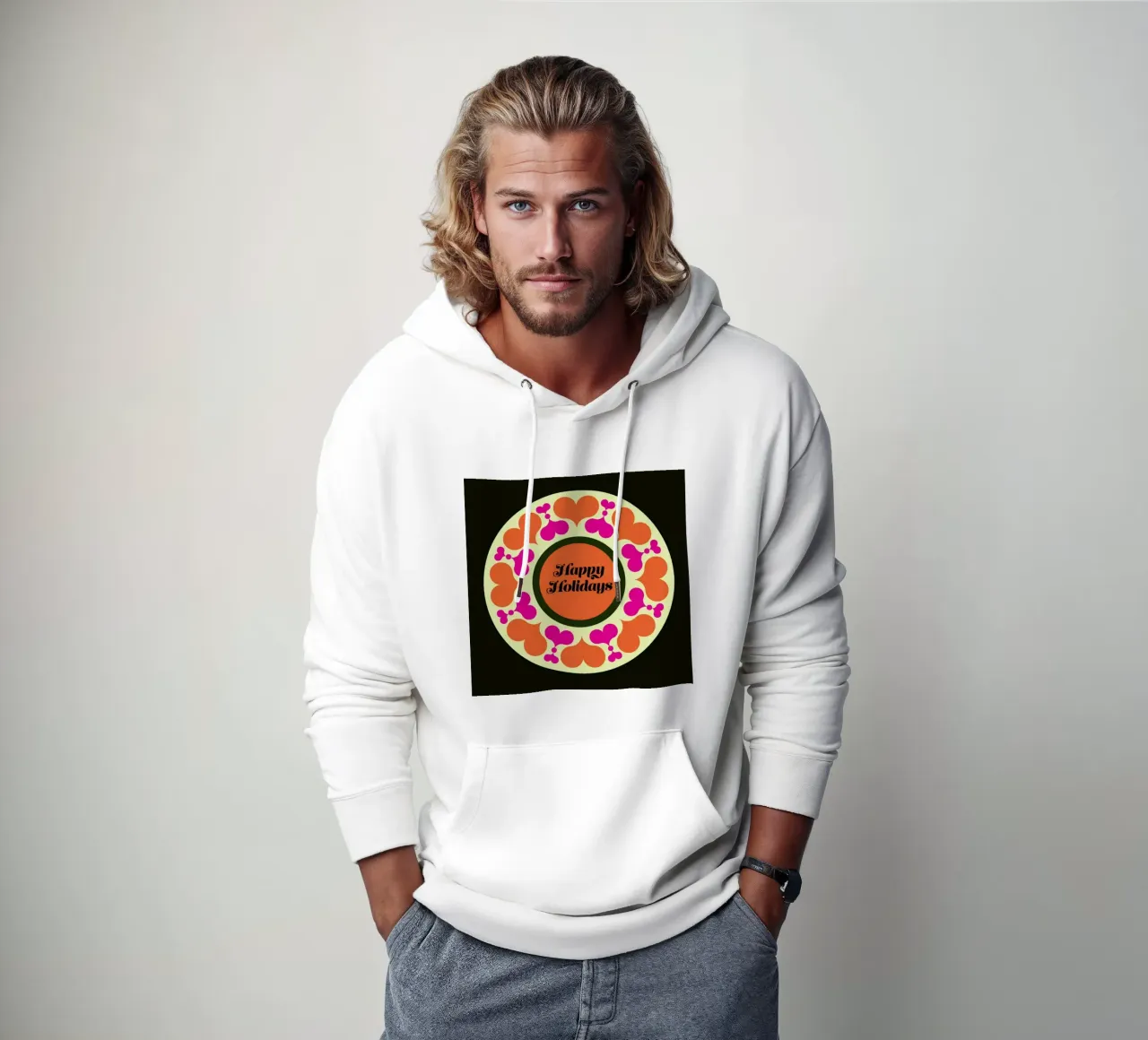Circle Of Hearts felpa con cappuccio da Bo Lundberg