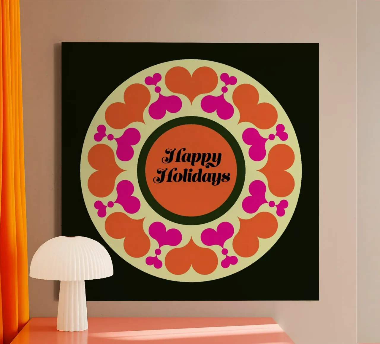 Circle Of Hearts canvas met Baklijst van Bo Lundberg