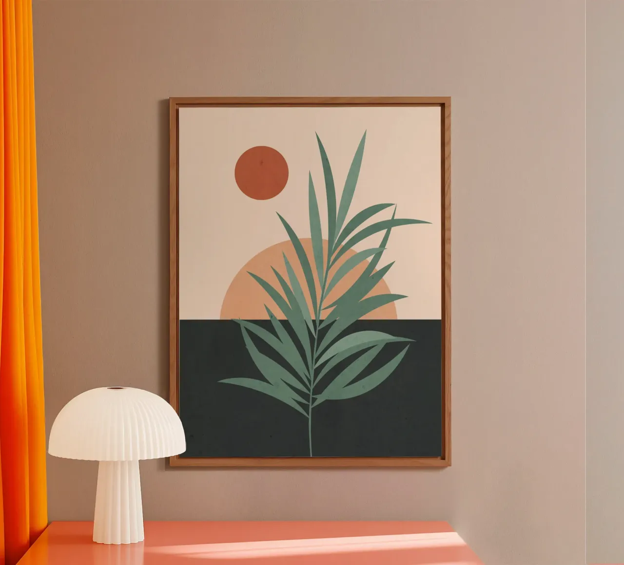 Arte astratta Pianta minimale 014 pannello forex da ThingDesign