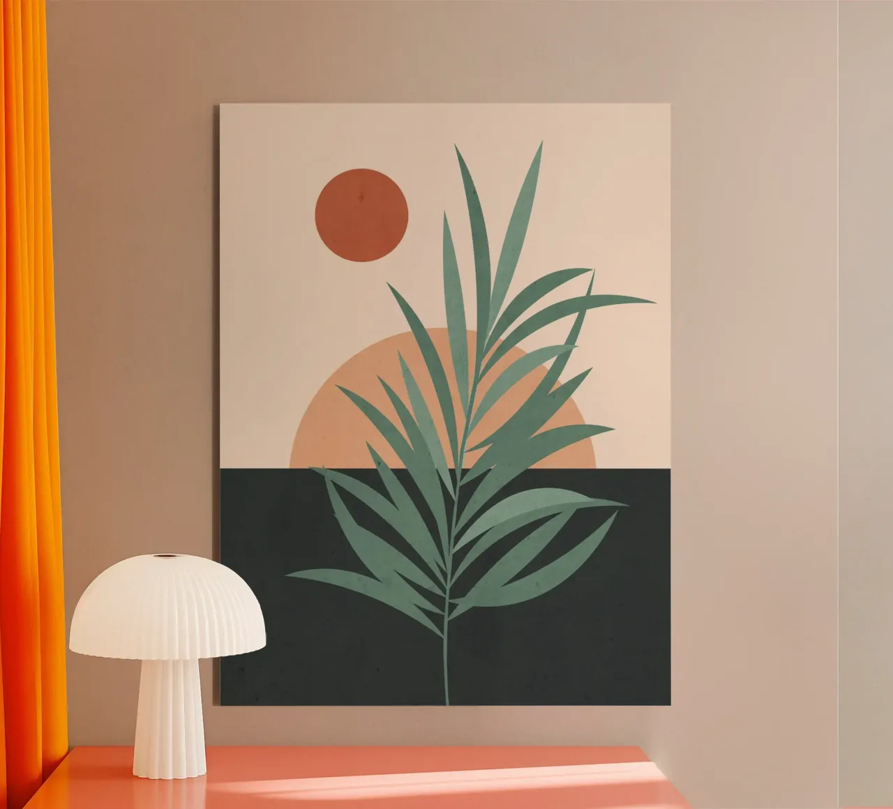 Arte astratta Pianta minimale 014 pannello forex da ThingDesign