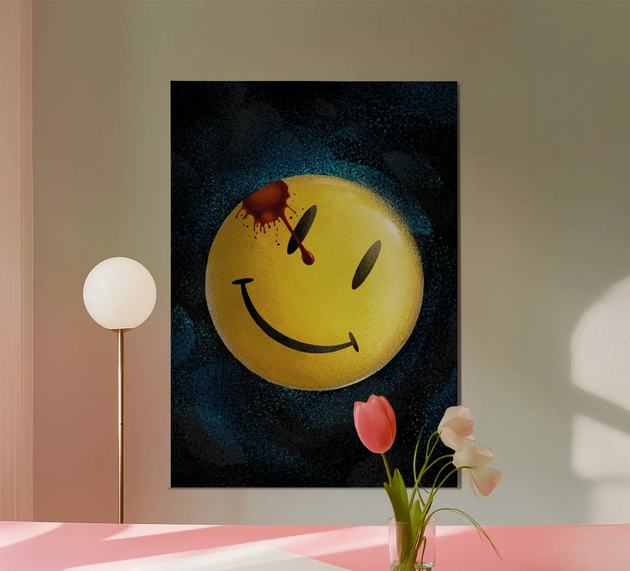 The Smiley Symbol alluminio dibond da nabakumov