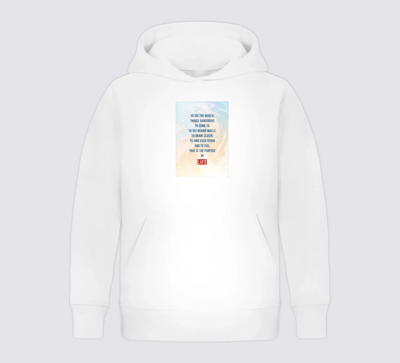 The Purpose Of Life felpa bambino con cappuccio da nabakumov